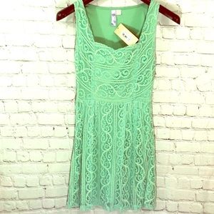 Francesca's Womens Green Dress